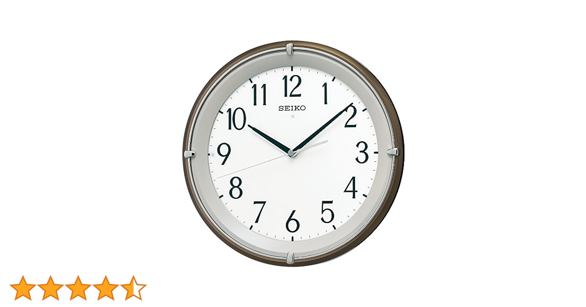 SEIKO セイコー 電波掛け時計 夜でも自動で点灯 明るい時計 KX240B nuts-seikoclock_kx240b